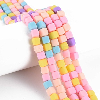 Handmade Polymer Clay Beads Strands CLAY-T020-09F-1