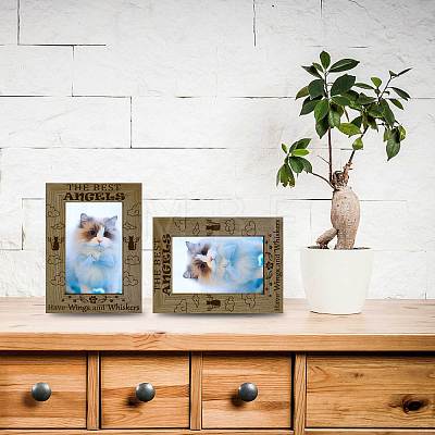 Natural Wood Photo Frames AJEW-WH0292-055-1