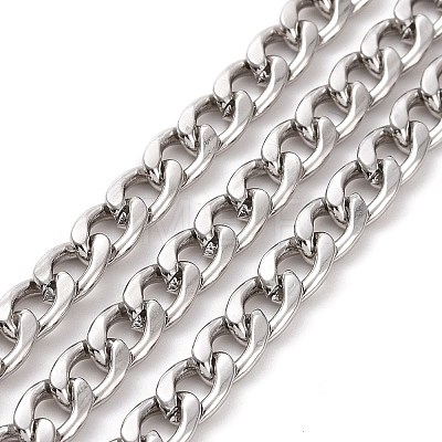 304 Stainless Steel Curb Chains CHS-TAC0001-03P-1