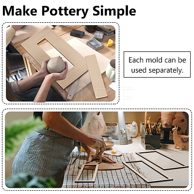 Poplar Wood Sheets & Rings DIY-WH0530-13-1