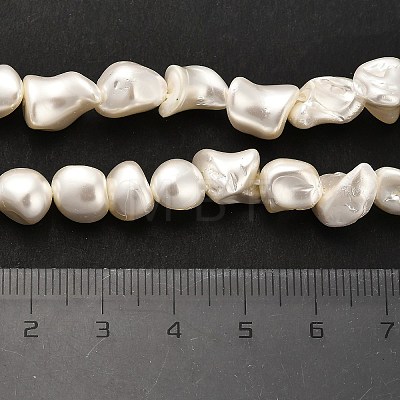 Electroplated Shell Pearl Beads Strands BSHE-C009-01A-1