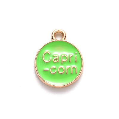Alloy Enamel Pendants ENAM-S124-01B-06E-1