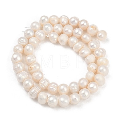 Natural Cultured Freshwater Pearl Beads Strands PEAR-I007-07X-10D-1