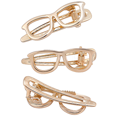 4Pcs Alloy Alligator Hair Clips PHAR-CP0001-31G-1