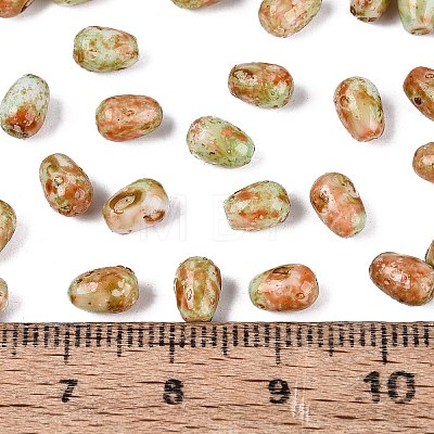 Picasso Glass Seed Beads SEED-N012-10D-1