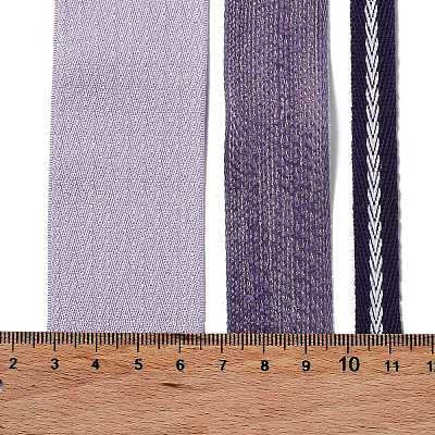 9 Yards 3 Styles Polyester Ribbon SRIB-C002-07G-1