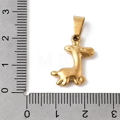 Animal Theme 304 Stainless Steel Pendants STAS-B167-27A-G-1