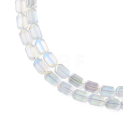 Electroplate Glass Beads Strands EGLA-N008-017-D03-1