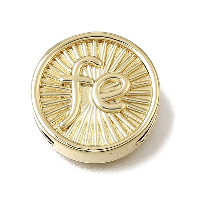 Brass Slide Charms KK-CBAEEA8-08A-G-1