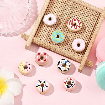 9Pcs 9 Styles Handmade Porcelain Enamel Beads PORC-YW0001-83-1