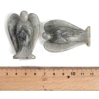Natural Labradorite Carved Angel Figurines G-O200-03J-11-1