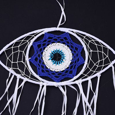 Creative Evil Eyes Dream-catching Decoration Pendant HJEW-K034-02-1