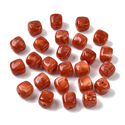 Opaque Acrylic Beads X-OACR-D320-01O-1