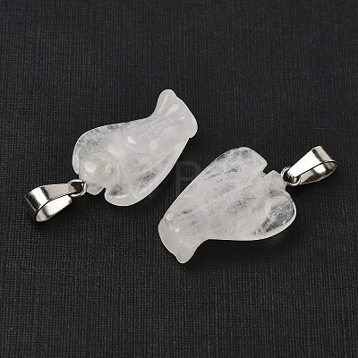 Natural Quartz Crystal Pendants G-B127-10P-17-1