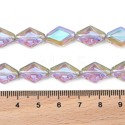 Electroplate Glass Beads Strands EGLA-B010-01A-HR02-1