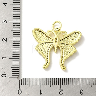 Brass Enamel Micro Pave Cubic Zirconia Pendants KK-Z042-09G-03-1