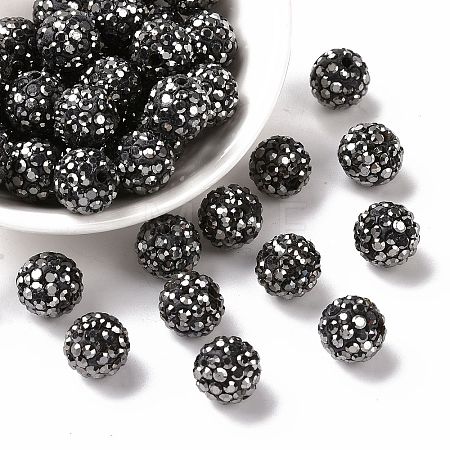 Pave Disco Ball Beads RB-A130-10mm-8-1