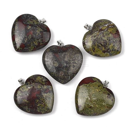 Natural Dragon Blood Pendants GG-K002-12A-25-1
