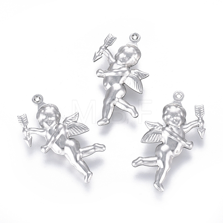 Non-Tarnish 304 Stainless Steel Pendants STAS-F227-10-MP-1