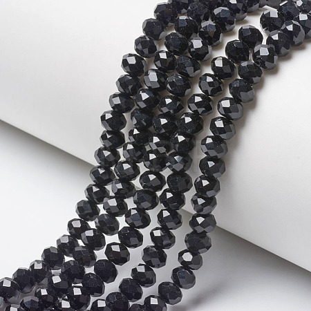 Opaque Solid Color Glass Beads Strands EGLA-A034-P10mm-D18-1