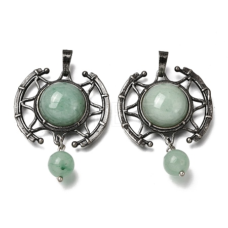 Natural Green Aventurine Pendants GG-CBA7610-03AS-05-1