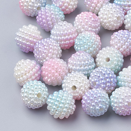 Imitation Pearl Acrylic Beads OACR-T004-12mm-11-1