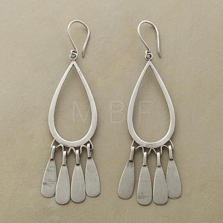 Alloy Leverback Earrings for Women WG78777-01-1