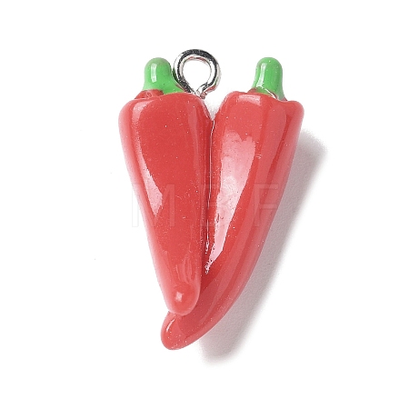 Resin Iron Pendants RESI-D280-16-1
