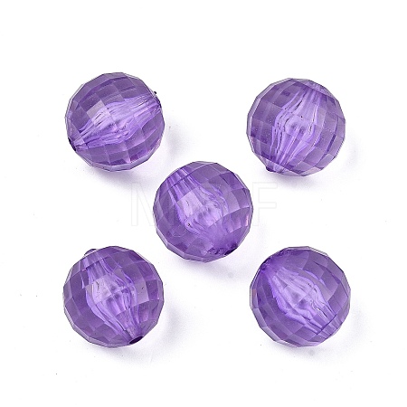 Transparent Acrylic Beads TACR-NH0001-H-19-1