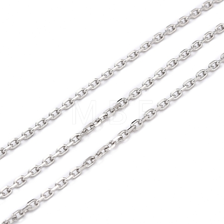 Tarnish Resistant 304 Stainless Steel Cable Chains CHS-D033-03P-01-1