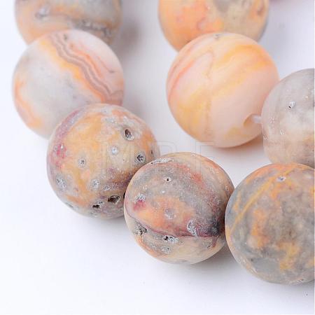 Natural Crazy Lace Agate Beads Strands G-Q462-6mm-12-1