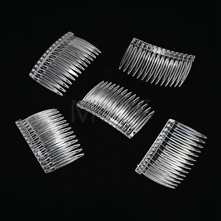 Clear Plastic Hair Comb Findings X-PHAR-R018-2-1