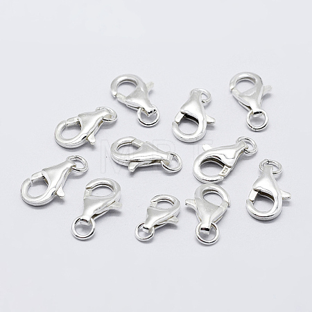 925 Sterling Silver Lobster Claw Clasps STER-K167-074A-P-1