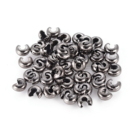 Iron Crimp Beads Covers IFIN-H028-NFB-NF-1