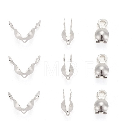 Brass Bead Tips KK-N0070-03S-1