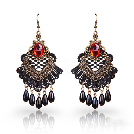 Alloy Plastic Chandelier Earrings FS-WG86F33-01-1