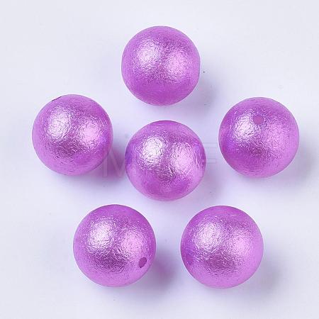 Acrylic Imitation Pearl Beads OACR-T013-01A-09-1