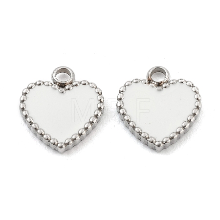 Fashion 304 Stainless Steel Enamel Pendants STAS-Z009-08P-1