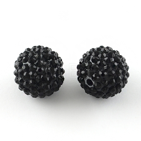 Resin Rhinestone Beads RESI-S315-10x12-01-1