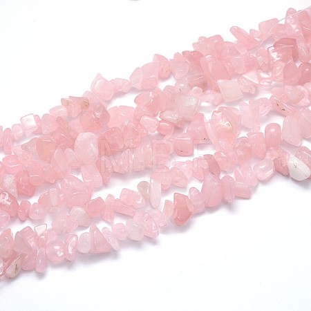 Natural Rose Quartz Beads Strands G-O049-C-60-1