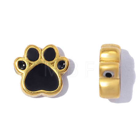 304 Stainless Steel with Enamel Beads SA-OY001-06G-02-1