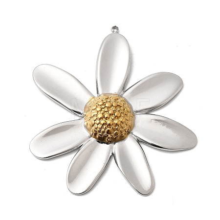 Two Tone 304 Stainless Steel Big Pendants X-STAS-B120-01GP-02-1