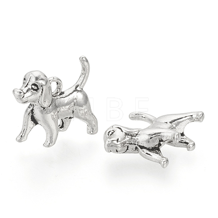 Tibetan Style Alloy Puppy Pendants LS-X-TIBEP-Q076-065AS-RS-1