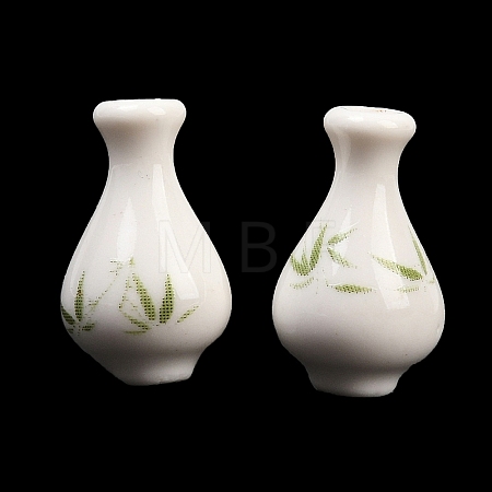 Handmade Printed Porcelain Beads PORC-T136-03A-02-1