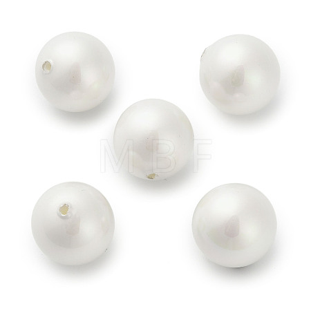 Baking Paint Pearlized Glass Pearl Round Beads HY-Q001-01C-1