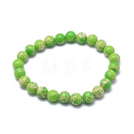 Synthetic Regalite Bead Stretch Bracelets BJEW-K212-C-027-1-1