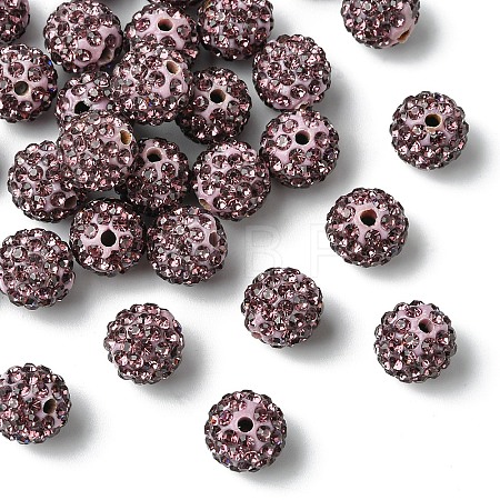 30Pcs Pave Disco Ball Beads RB-YW0001-14P-1