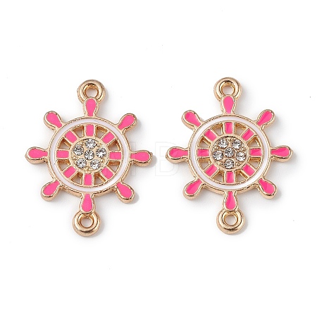 Alloy Enamel Connector Charms ENAM-I054-06F-1
