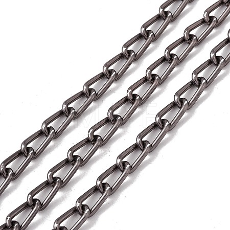 Oval Oxidation Aluminum Curb Chains CHA-G001-11A-EB-1