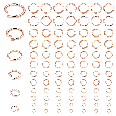 600Pcs 304 Stainless Steel Open Jump Rings STAS-ME0003-50-1